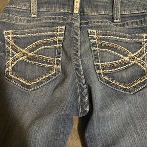 Women's Blue Jeans with Embroidered Pockets